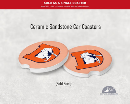 Denver Broncos - Ceramic Car Coaster