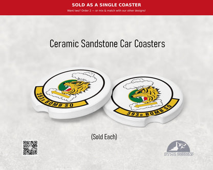 Air Force 393d Bomb Squadron (M.O.) - Ceramic Car Coaster (Single Pack)