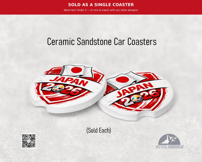 Japan | World Cup 2026 - Ceramic Car Coaster