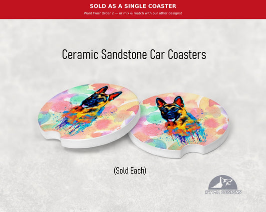 German Shepherd  - Ceramic Car Coaster