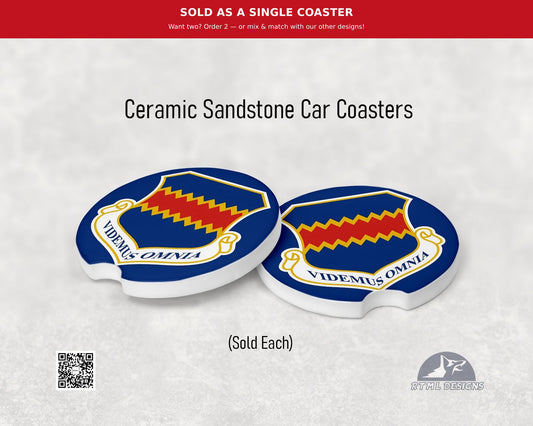 Air Force 55th Wing (N.E.) - Ceramic Car Coaster (Single Pack)