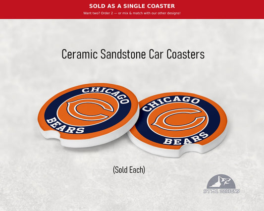 Chicago Bears - Ceramic Car Coaster