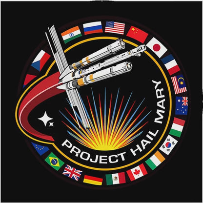 Project Hail Mary Patch themed - Ceramic Car Coaster