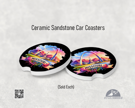 States: Missouri - Ceramic Car Coaster